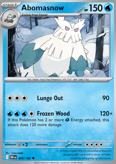 #060 Abomasnow Destined Rivals