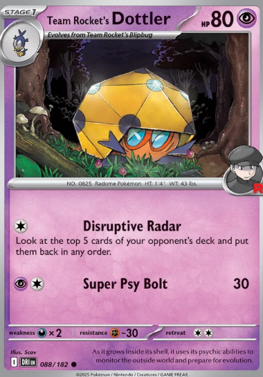 #088 Team Rocket's Dottler Destined Rivals