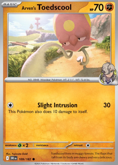 #109 Arven's Toedscool Destined Rivals