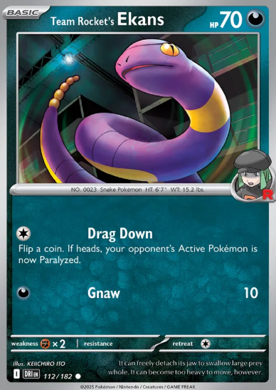 #112 Team Rocket's Ekans Destined Rivals