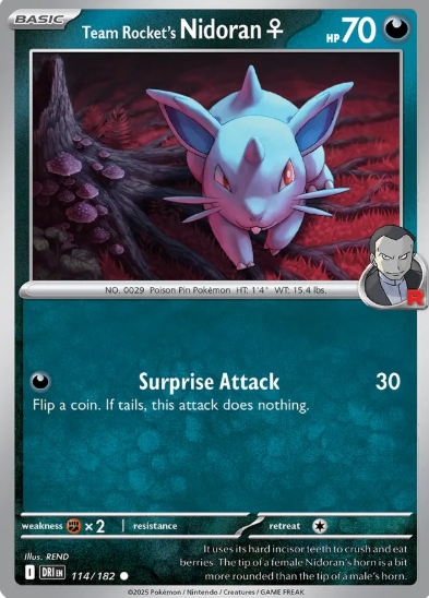 #112 Team Rocket's Nidoran Destined Rivals