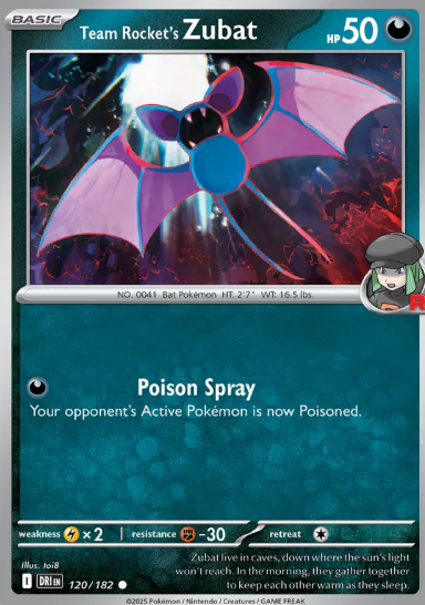 #120 Team Rocket's Zubat Destined Rivals