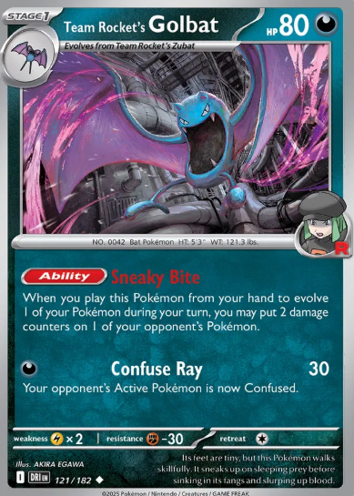 #121 Team Rocket's Golbat Destined Rivals