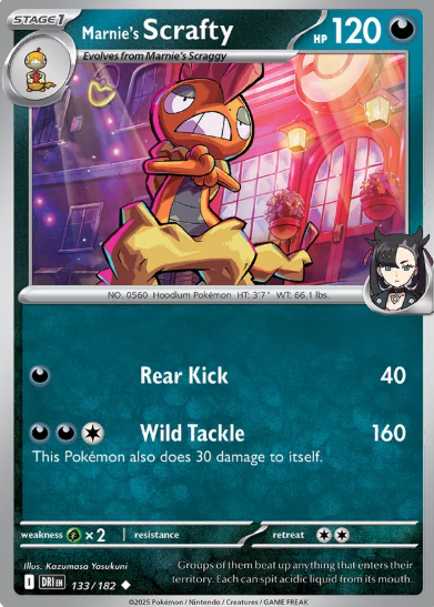 #133 Marnie's Scrafty Destined Rivals