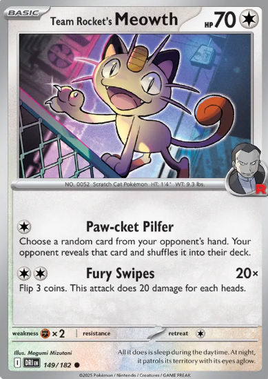 #149 Team Rocket's Meowth Destined Rivals