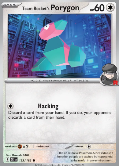 #153 Team Rocket's Porygon Destined Rivals