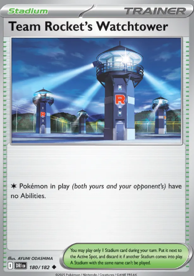 #180 Team Rocket's Watchtower Destined Rival