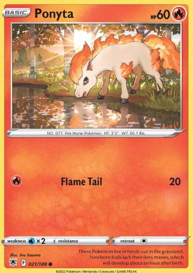 #021 Ponyta Sword & Shield Astral Radiance