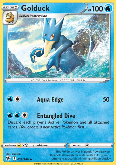 #029 Golduck Sword & Shield Astral Radiance