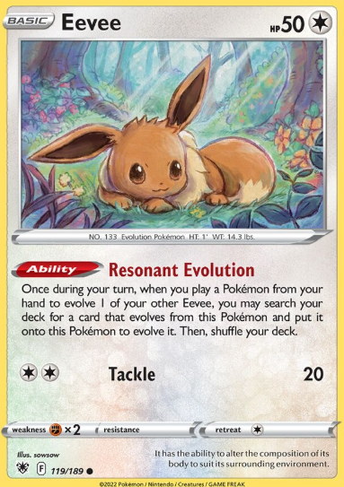 #119 Eevee Sword & Shield Astral Radiance