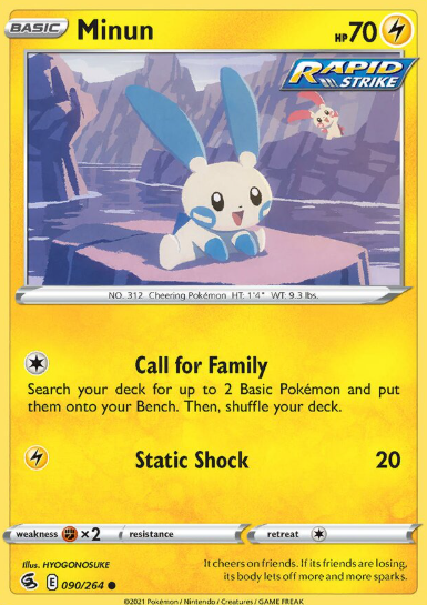 #090 Minun  Fusion Strike