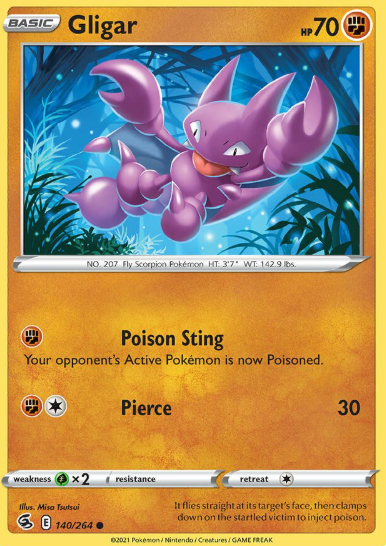 #140 Gligar  Fusion Strike