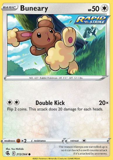 #212 Buneary Fusion Strike