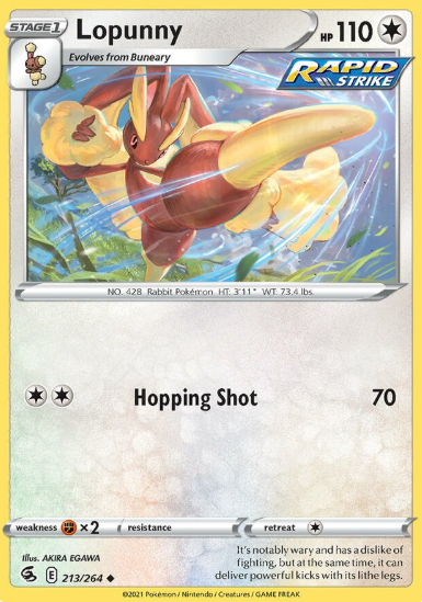 #213 Lopunny Fusion Strike