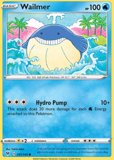 #031 Wailmer Sword & Shield Vivid Voltage