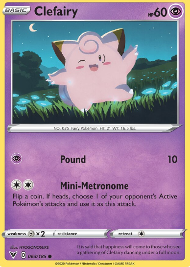 #063 Clefairy Sword & Shield Vivid Voltage