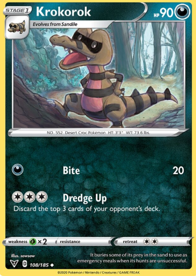 #108 Krokorok Sword & Shield Vivid Voltage