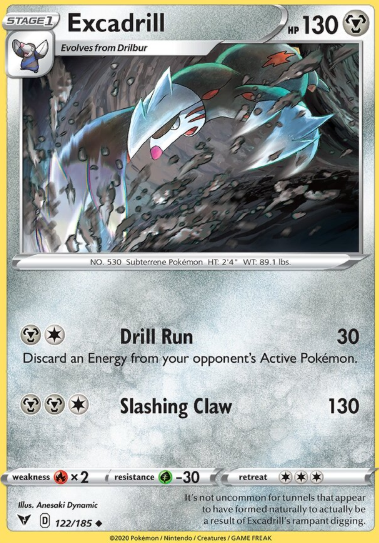 #122 Excadrill Sword & Shield Vivid Voltage