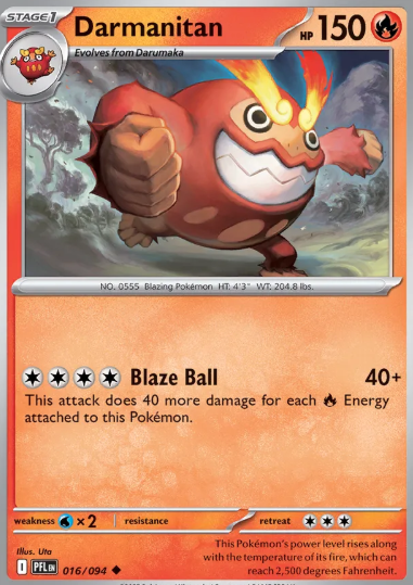 #016 Darmanitan Mega Evolution Phantasmal Flames