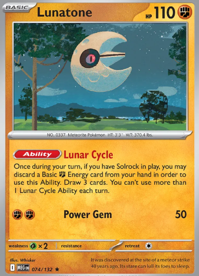 #074 Lunatone Mega Evolution