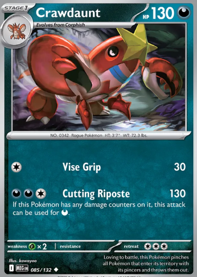#085 Crawdaunt Mega Evolution