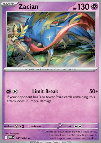 #045 Zacian Mega Evolution Phantasmal Flames