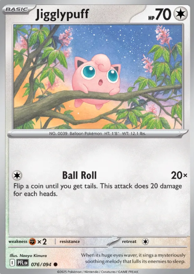#076 Jigglypuff Mega Evolution Phantasmal Flames