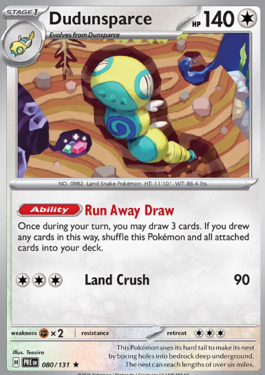 #080 Dudunsparce Prismatic Evolutions