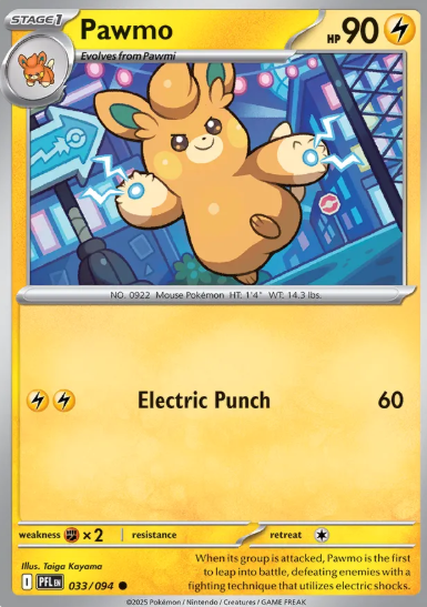 #033 Pawmo Mega Evolution Phantasmal Flames