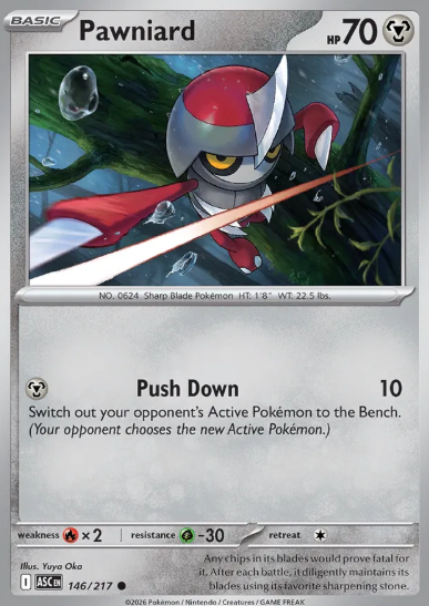 #146 Pawniard Mega Evolution Ascended Hero