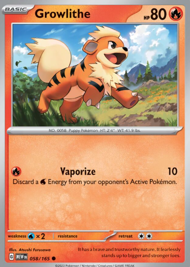 #058 Growlithe 151