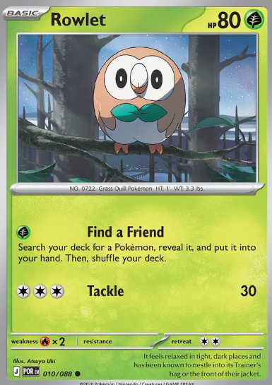 #010 Rowlet Mega Evolution Perfect Order