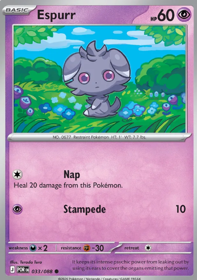 #033 Espurr Mega Evolution Perfect Order