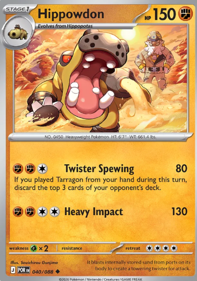 #040 Hippowdon Mega Evolution Perfect Order