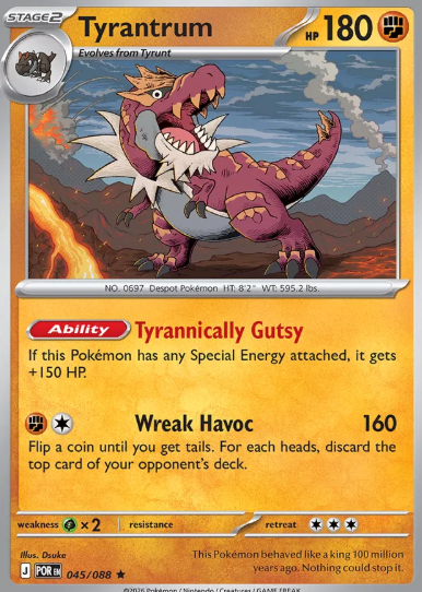 #045 Tyrantrum Mega Evolution Perfect Order