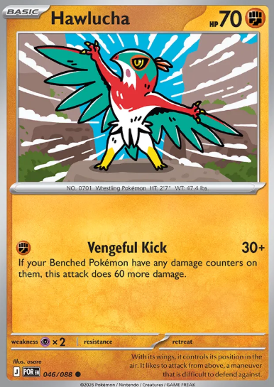 #046 Hawlucha Mega Evolution Perfect Order