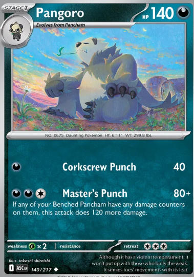 #140 Pangoro Mega Evolution Ascended Hero