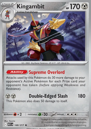 #148 Kingambit Mega Evolution Ascended Hero
