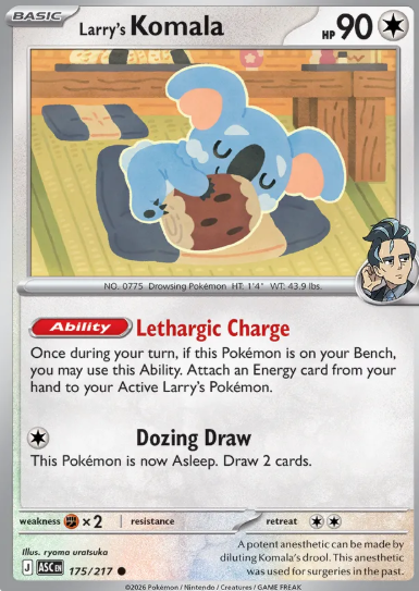 #175 Larry's Komala Mega Evolution Ascended Hero