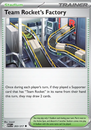 #203 Team Rocket's Factory Mega Evolution Ascended Hero