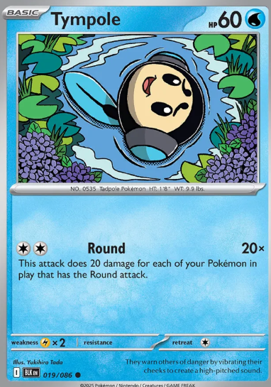 #019 Tympole Black Bolt