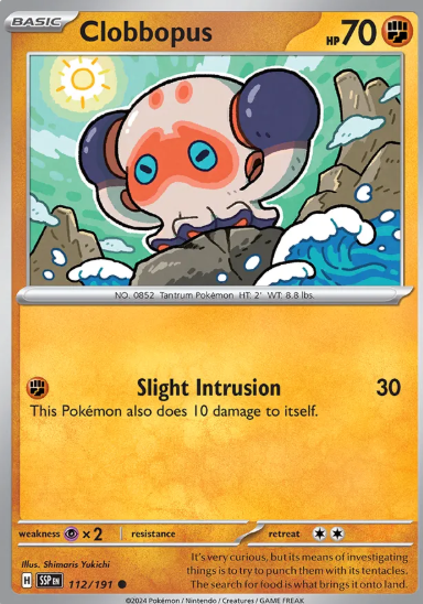 #112 Clobbopus Surging Sparks