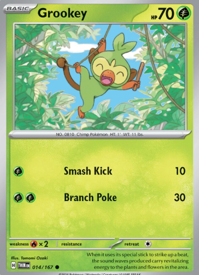 #014 Twilight Masquerade Grookey