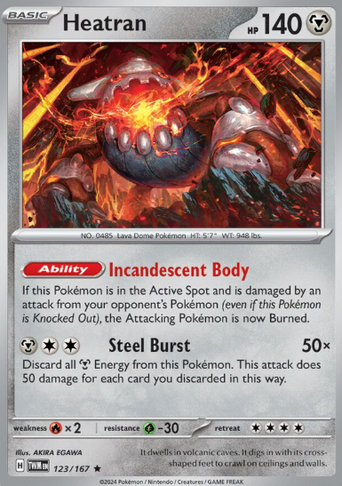 #123 Twilight Masquerade Heatran