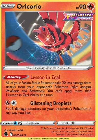 #042 Oricorio Fusion Strike