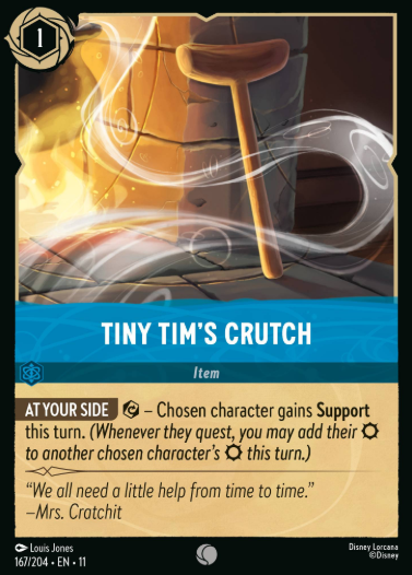 #167 Tiny Tim's Crutch - Disney Lorcana Winterspell