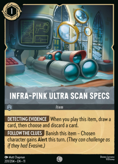 #201 Infra-Pink Ultra Scan Specs - Disney Lorcana Winterspell