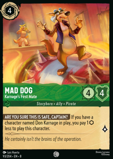 #093 Mad Dog - Disney Lorcana Reign of Jafar