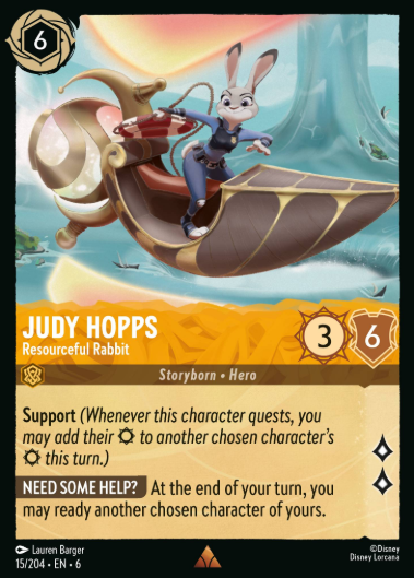 #015 Judy Hopps - Disney Lorcana Azurite Sea