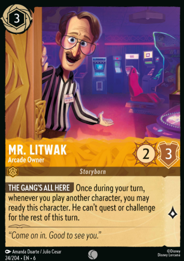 #024 Mr. Litwak - Disney Lorcana Azurite Sea